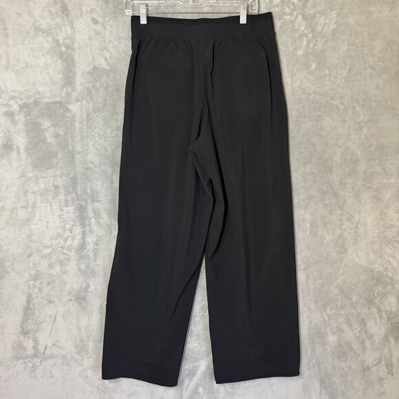 Athleta Brooklyn Heights Pants Size 6 Black High Rise Pleated Wide Leg Trousers - Picture 3 of 9